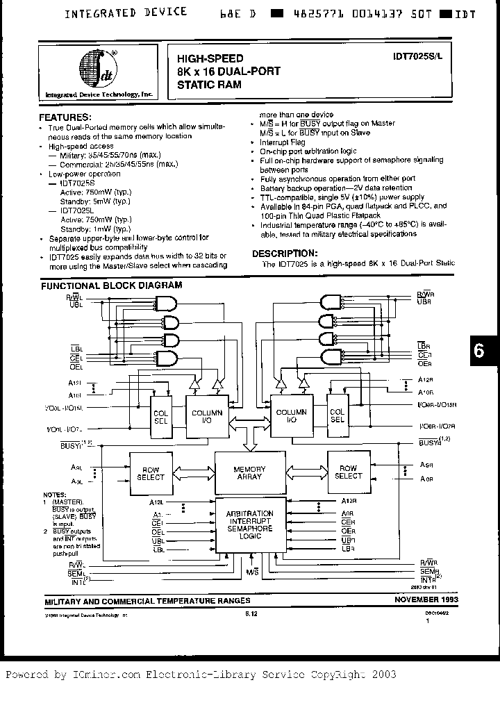 IDT7025S45PF_2757606.PDF Datasheet
