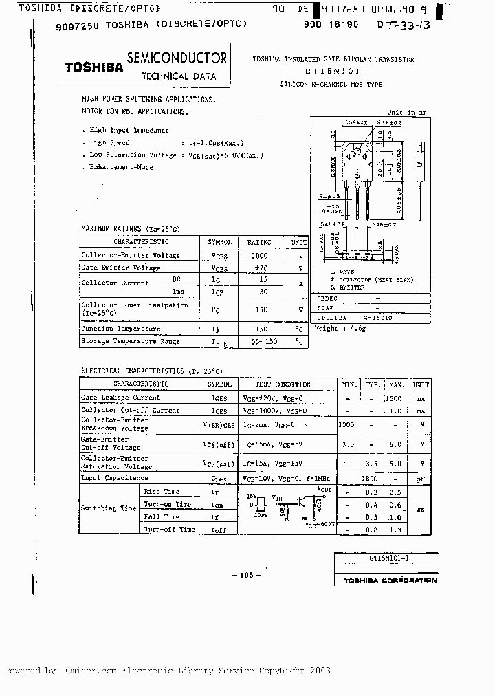 GT15N101_2758644.PDF Datasheet