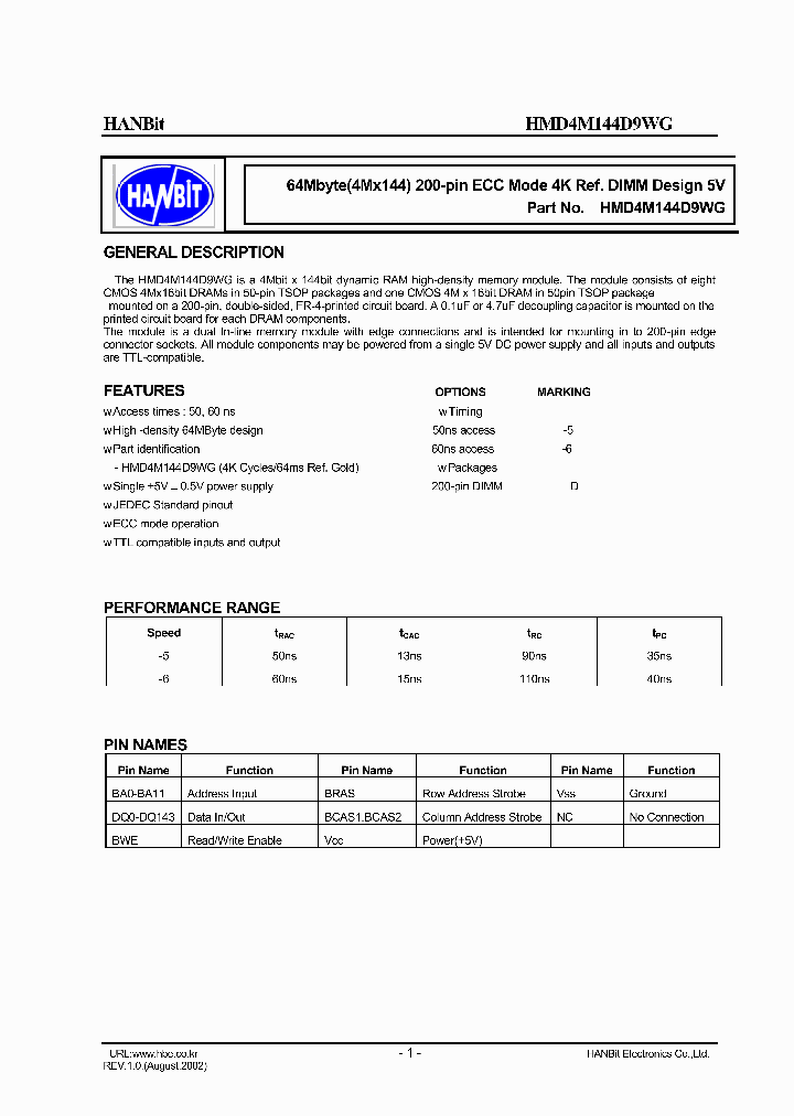 HMD4M144D9WG_2759306.PDF Datasheet