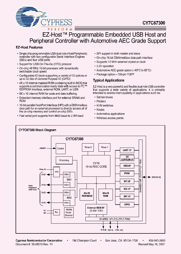 CY7C67300-100AXA_2761389.PDF Datasheet