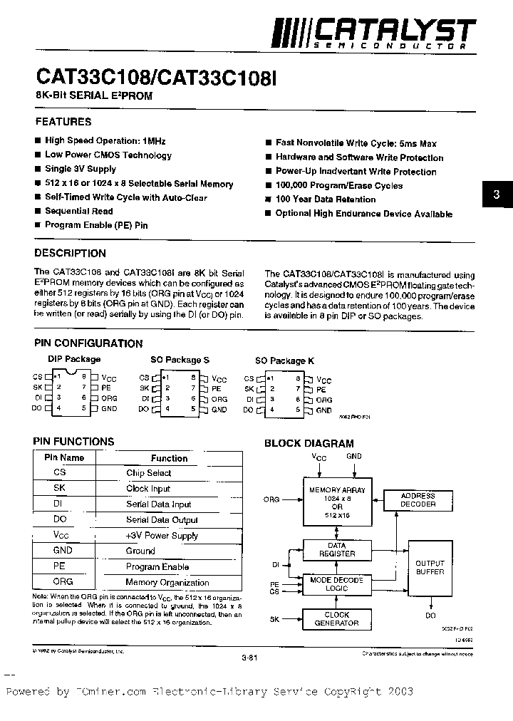CAT33C108SI_2762460.PDF Datasheet