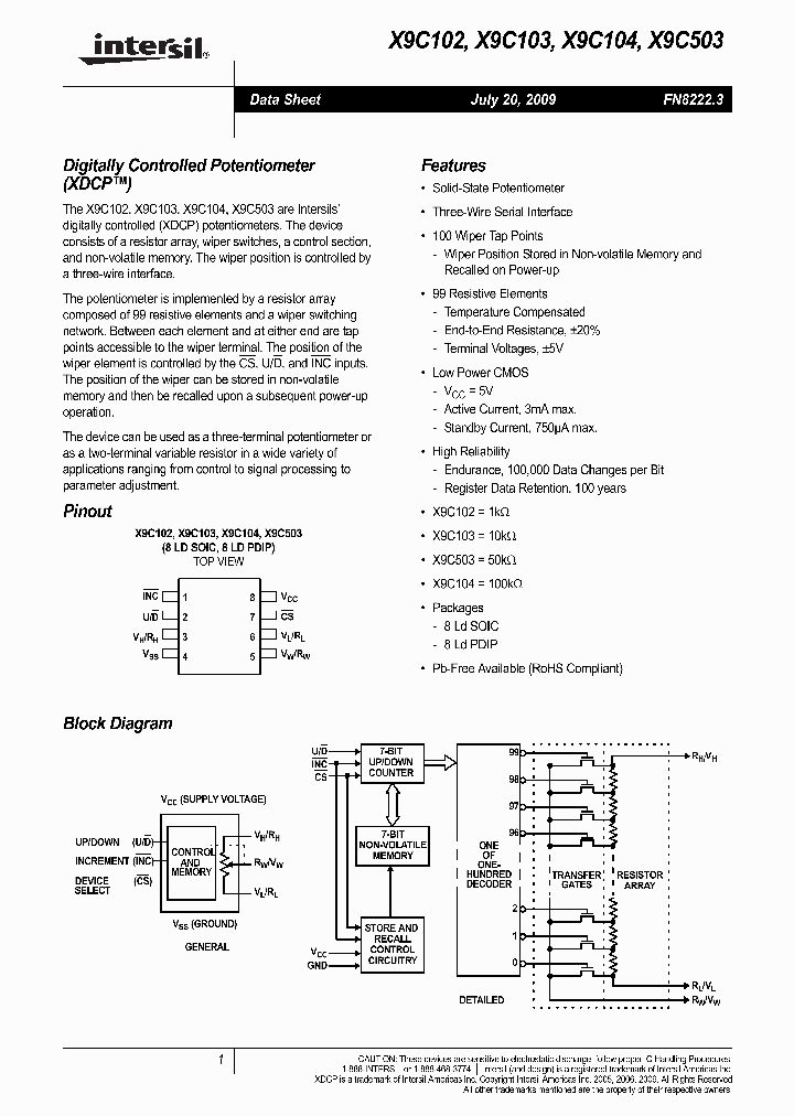 X9C503_2762551.PDF Datasheet