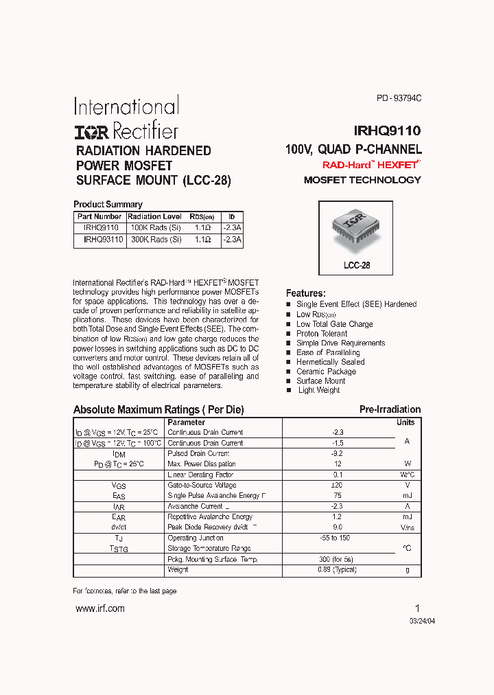 IRHQ9110_2763427.PDF Datasheet