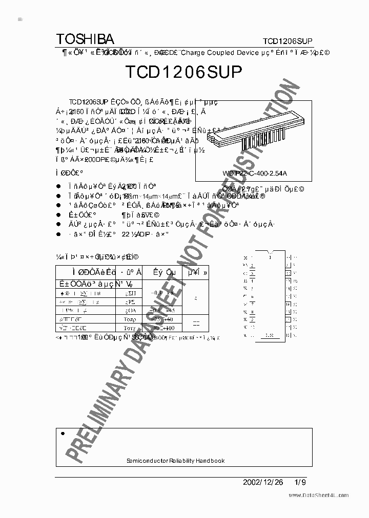 TCD1206SUP_2763846.PDF Datasheet