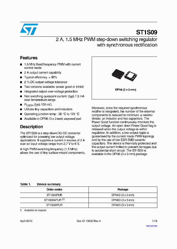 ST1S09IPUR_2763897.PDF Datasheet