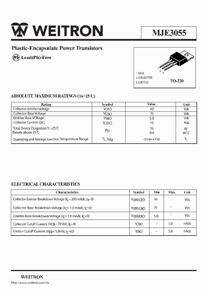 MJE3055_2764424.PDF Datasheet
