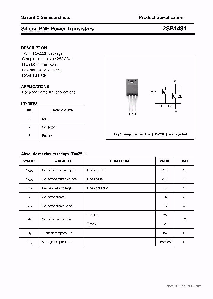 2SB1481_2764940.PDF Datasheet