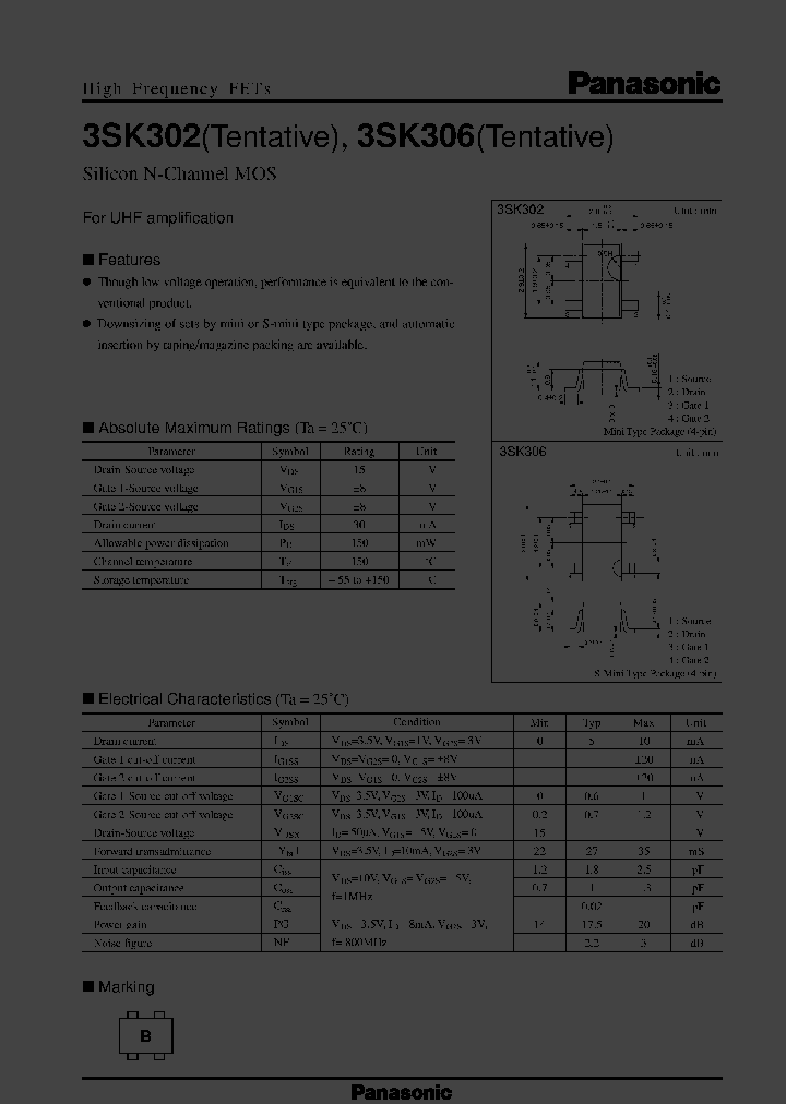 3SK302_2765445.PDF Datasheet