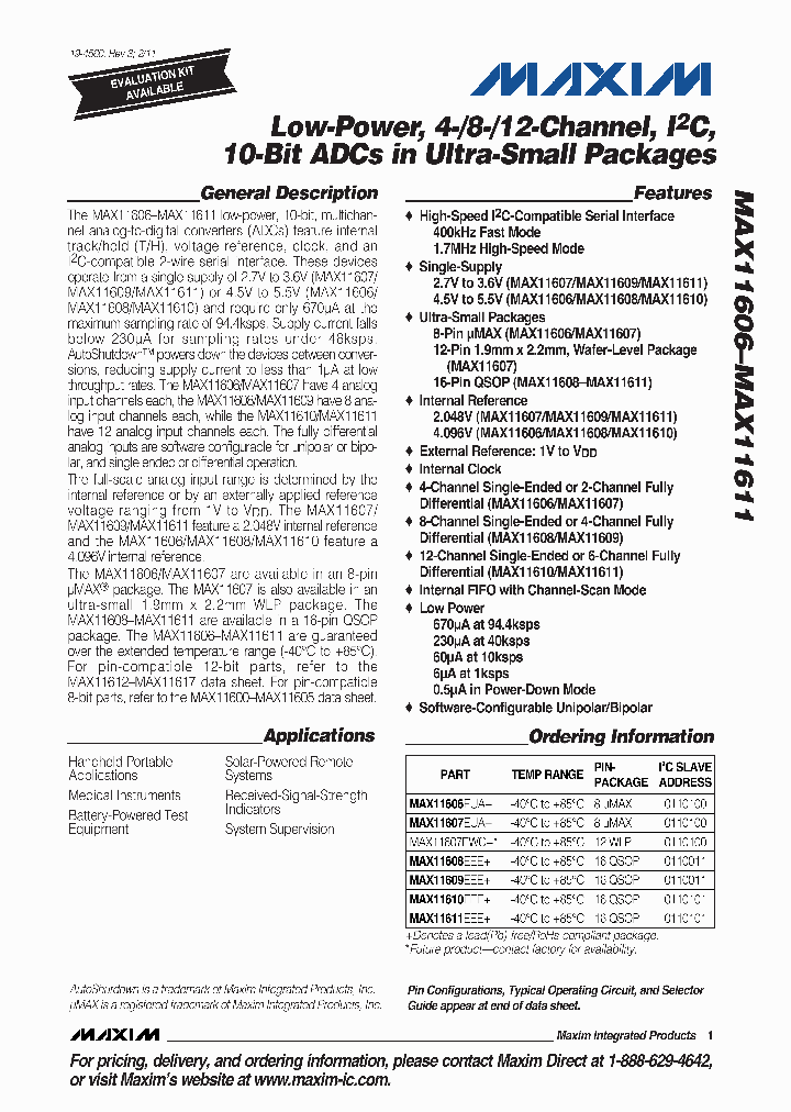 MAX11611EEE_2765871.PDF Datasheet