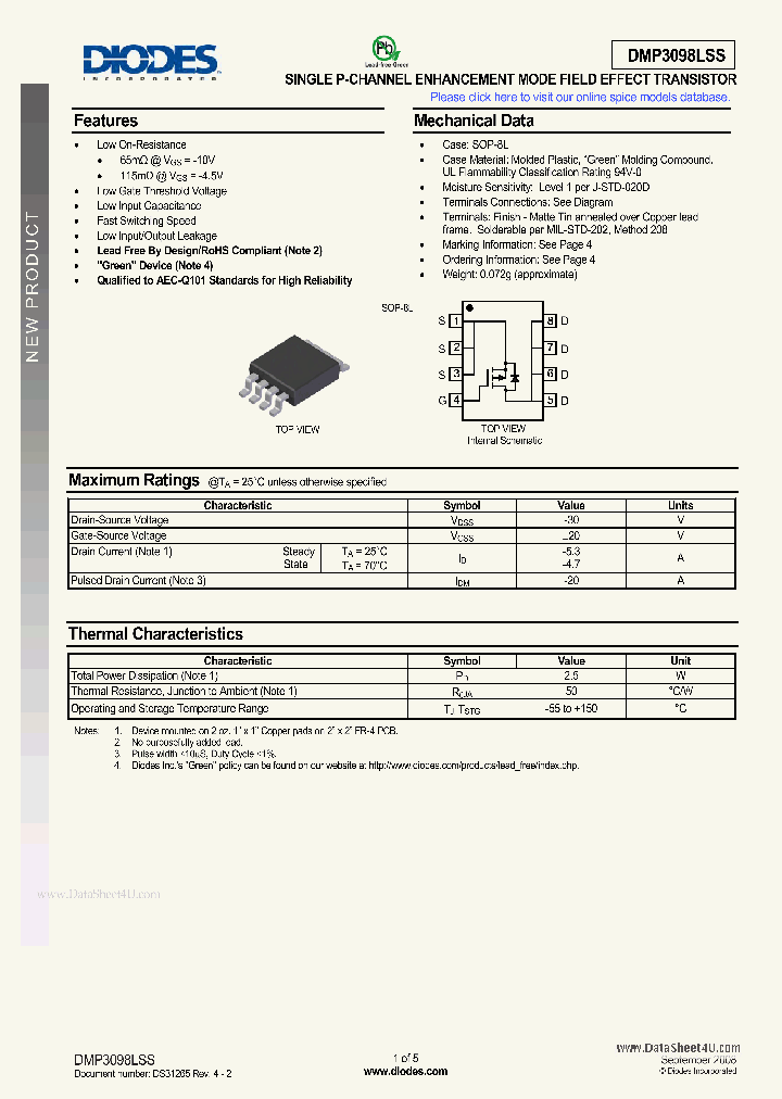 DMP3098LSS_2766014.PDF Datasheet