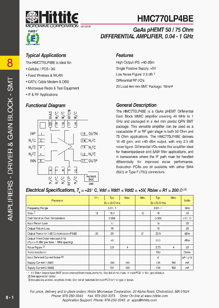 HMC770LP4BE1007_2766220.PDF Datasheet