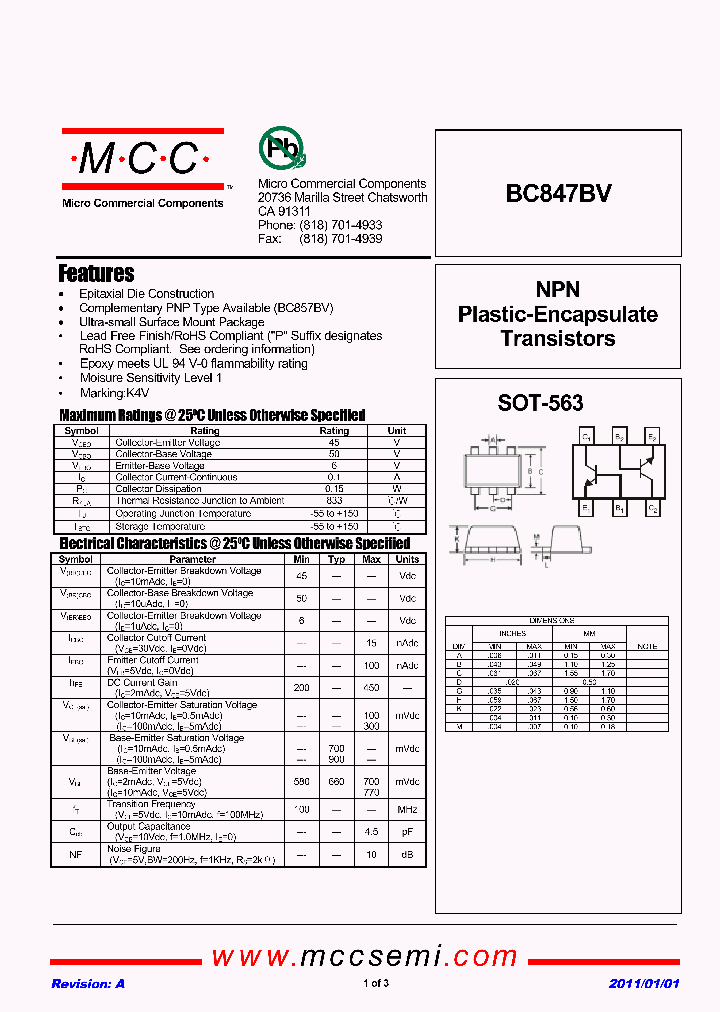 BC847BV11_2766598.PDF Datasheet