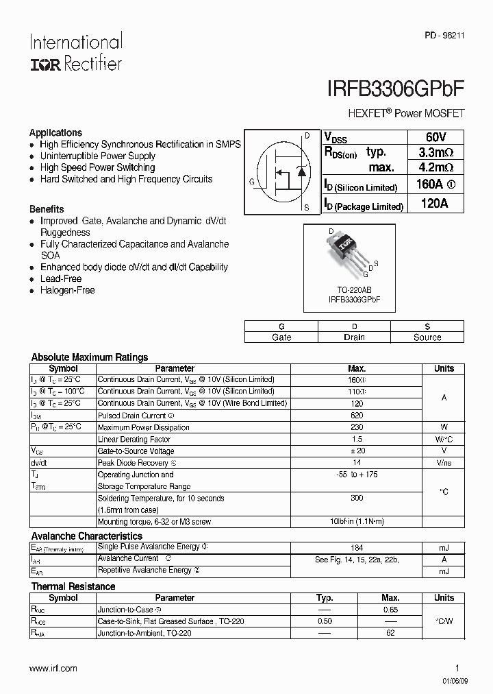 IRFB3306GPBF_2766788.PDF Datasheet
