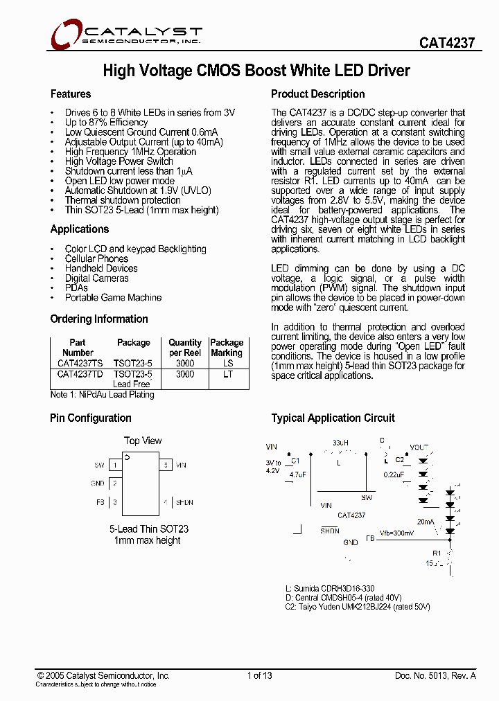 CAT4237TS_2766622.PDF Datasheet
