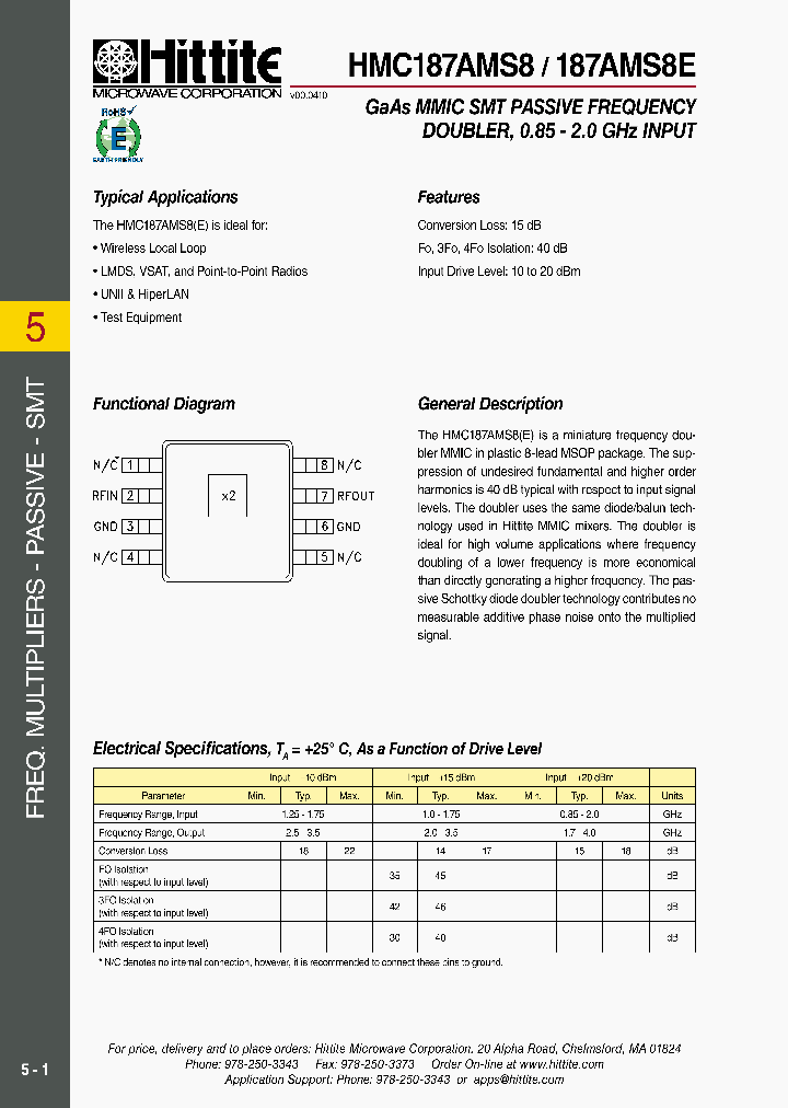 HMC187AMS8_2768115.PDF Datasheet
