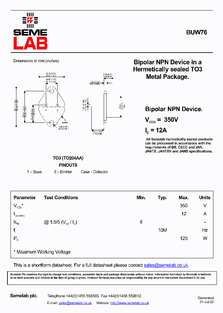 SFBUW76_2771360.PDF Datasheet