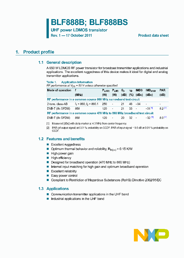 BLF888B_2771588.PDF Datasheet
