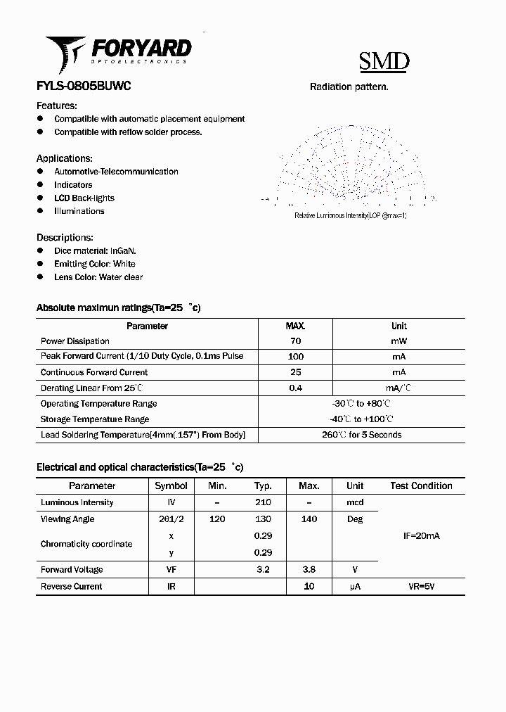 FYLS-0805BUWC_2771365.PDF Datasheet