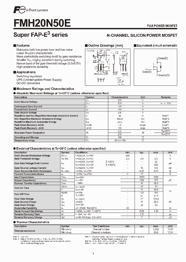 FMH20N50E_2771670.PDF Datasheet