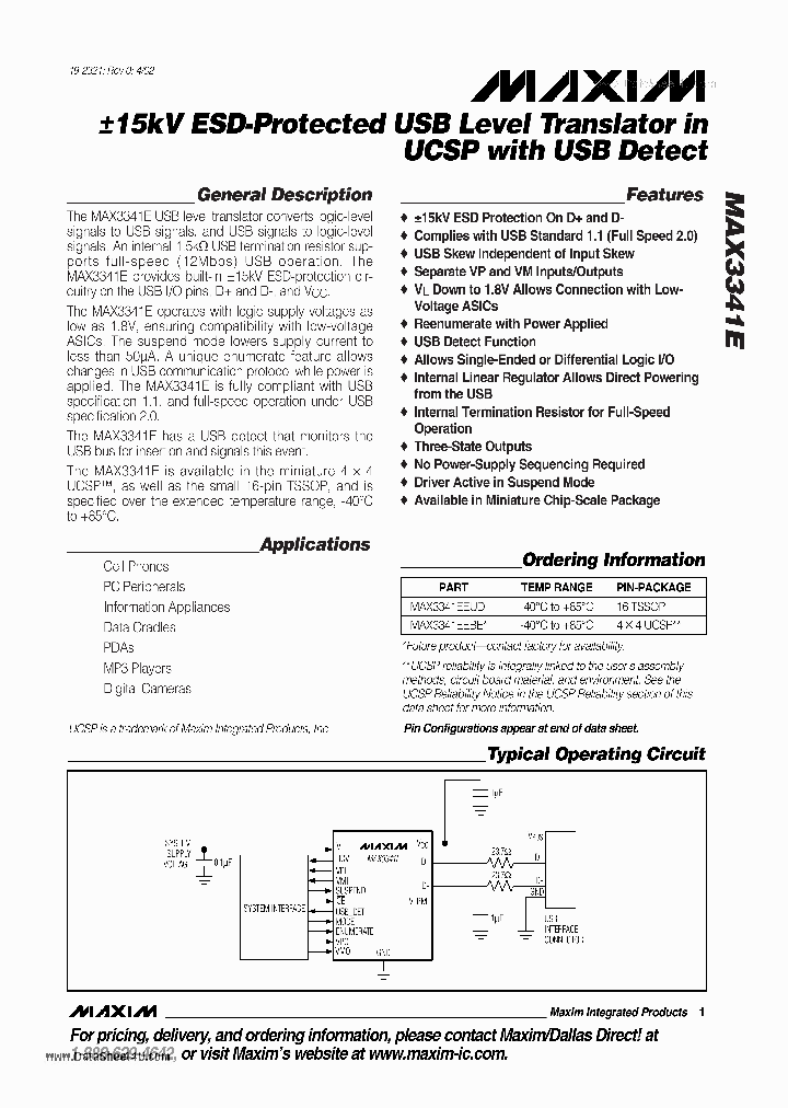 MAX3341E_2771958.PDF Datasheet