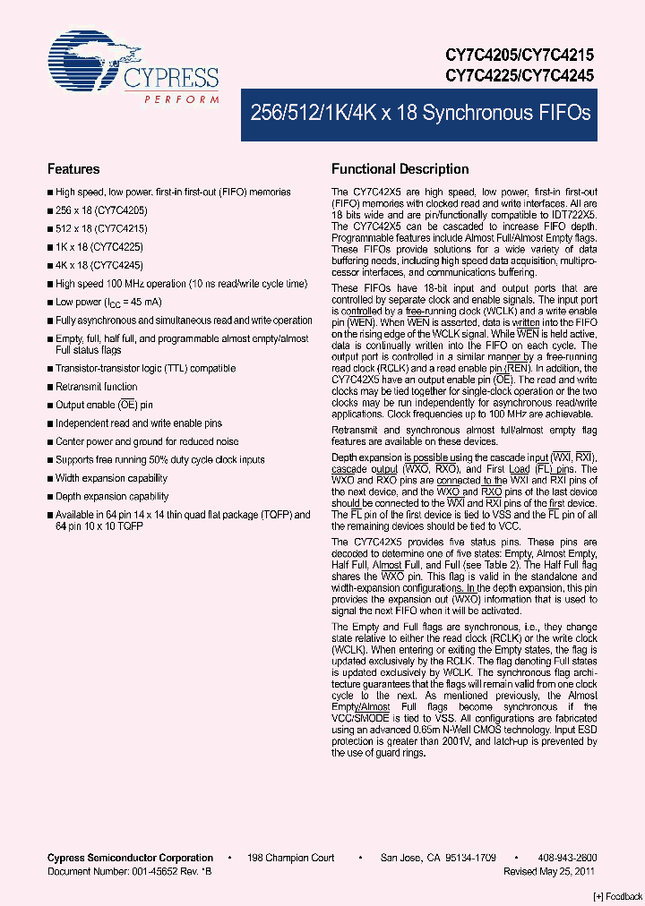 CY7C4225-15ASXC_2773470.PDF Datasheet