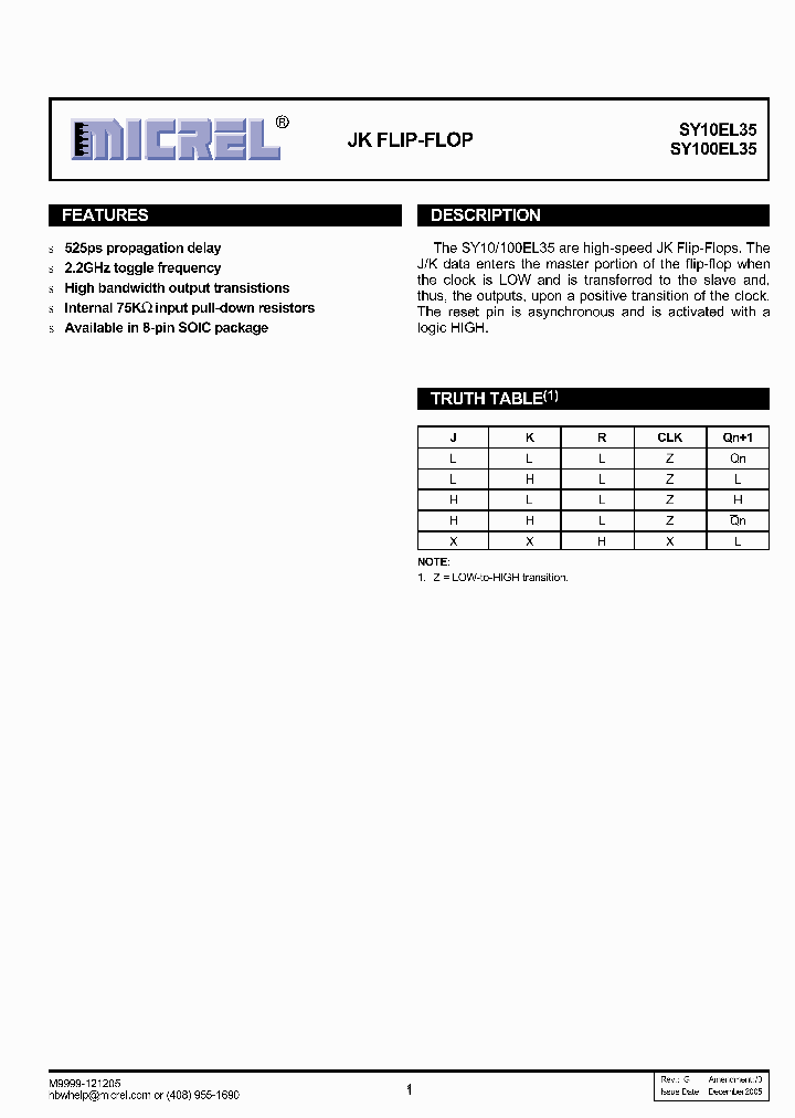 SY100EL35LZITR_2774344.PDF Datasheet