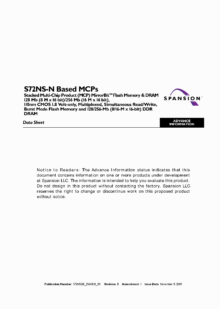 S72NS128ND0-12_2774570.PDF Datasheet