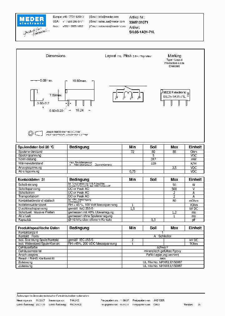 SIL05-1A31-71LDE_2775389.PDF Datasheet