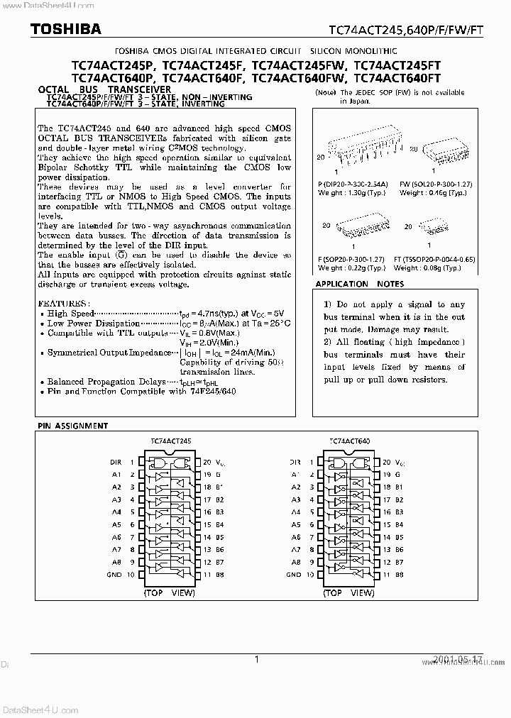 TC74ACT245F_2776555.PDF Datasheet