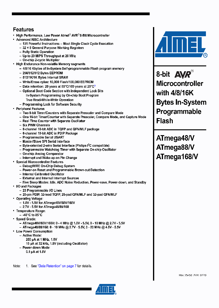 ATMEGA48_2777410.PDF Datasheet