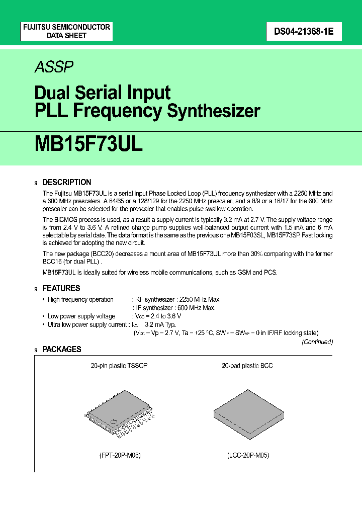 MB15F73ULPVA_2777568.PDF Datasheet
