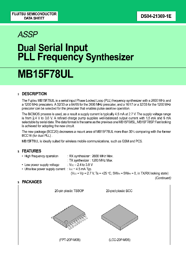 MB15F78ULPVA_2777571.PDF Datasheet