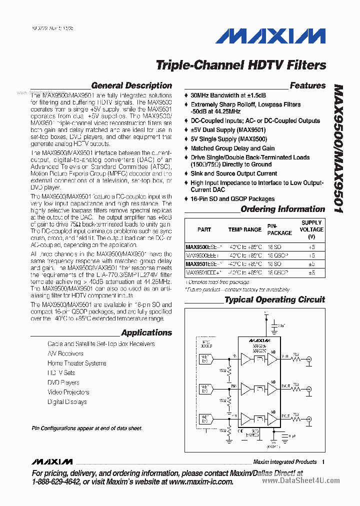 MAX9500_2778519.PDF Datasheet