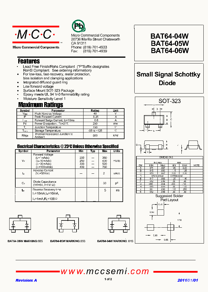 BAT64-04W_2778096.PDF Datasheet