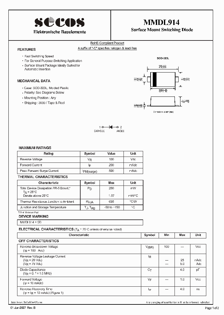 MMDL914_2778734.PDF Datasheet