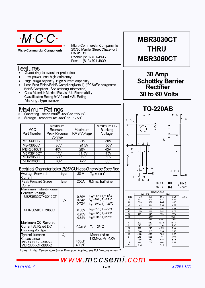 MBR3030CT_2779769.PDF Datasheet