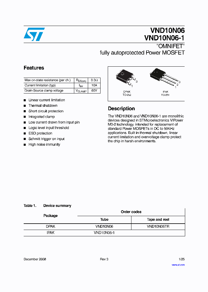 VND10N06_2780028.PDF Datasheet