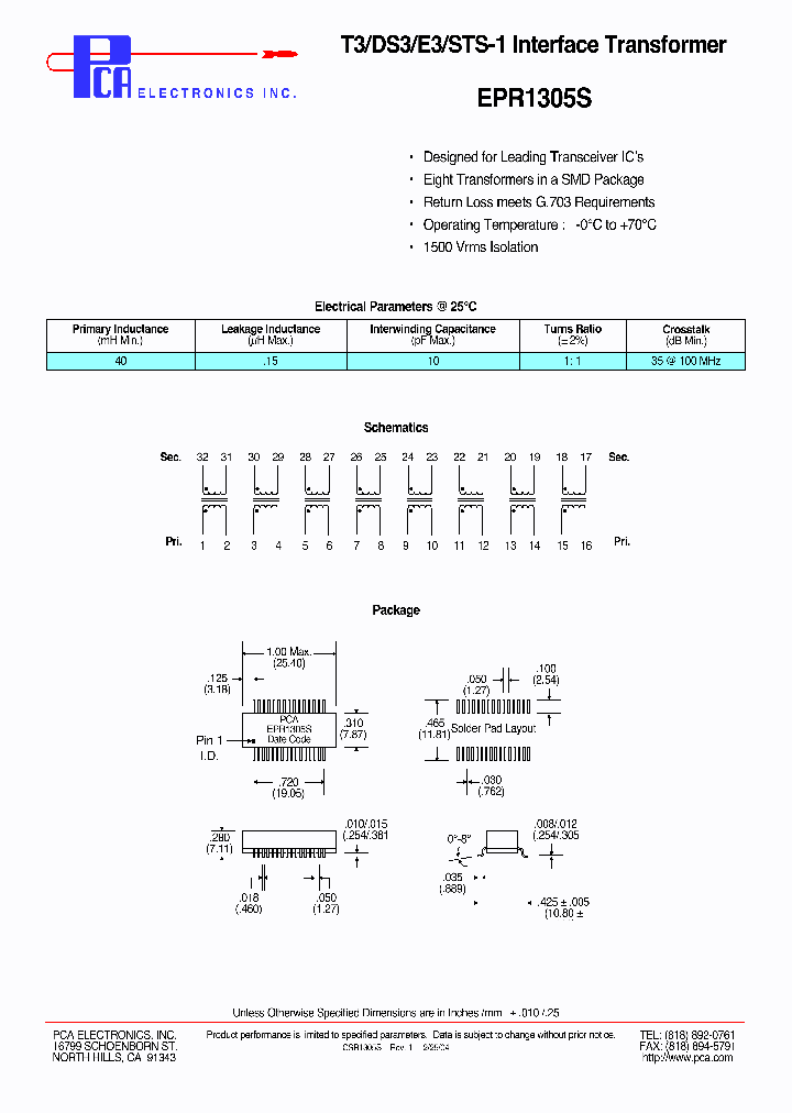 EPR1305S_2780958.PDF Datasheet