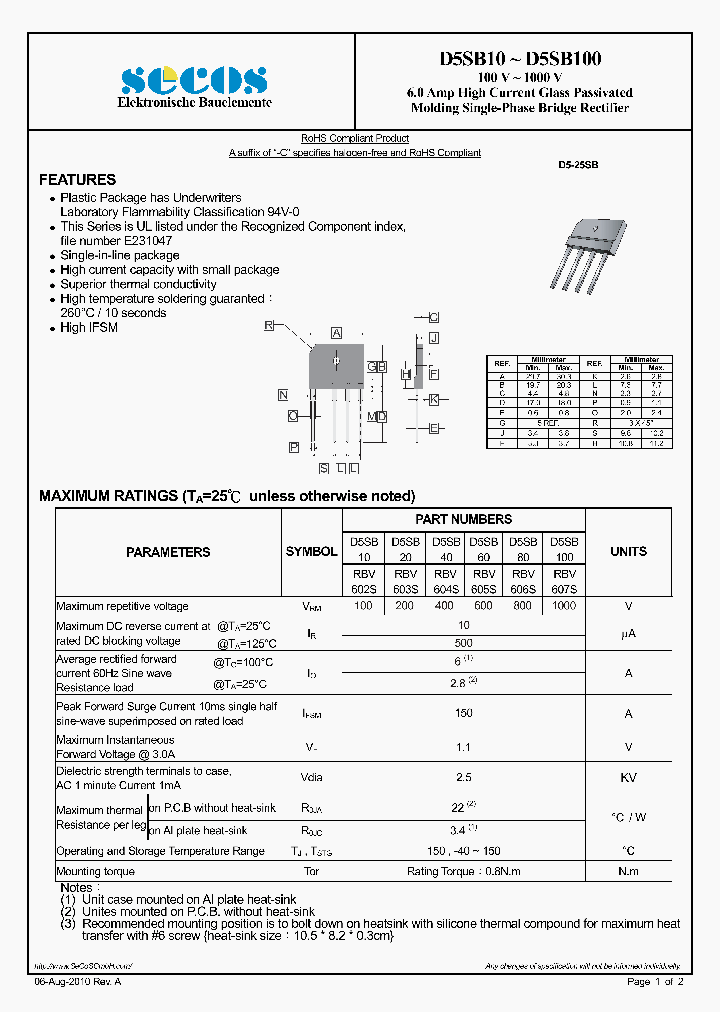 D5SB40_2781526.PDF Datasheet