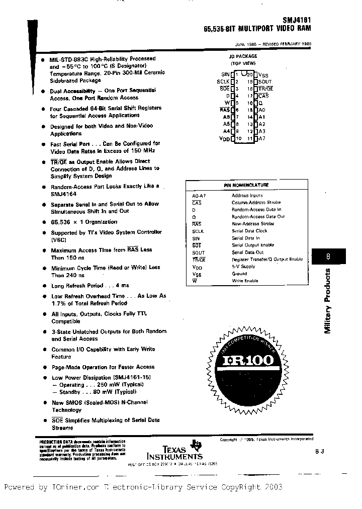 TMS4161-20NL_2781956.PDF Datasheet