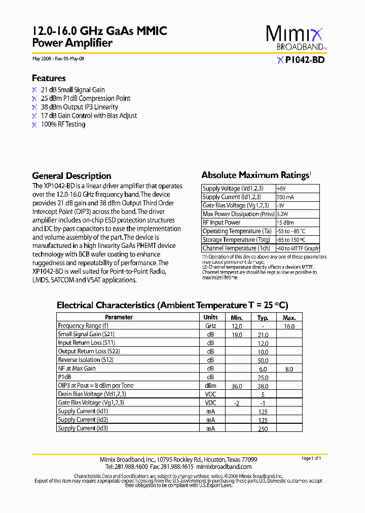 XP1042-BD_2781989.PDF Datasheet