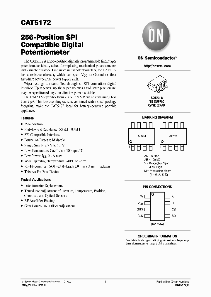 CAT5172TBI-00GT3_2782599.PDF Datasheet