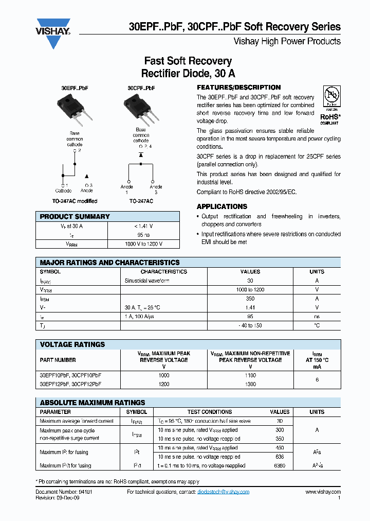 30EPF10PBF_2783232.PDF Datasheet