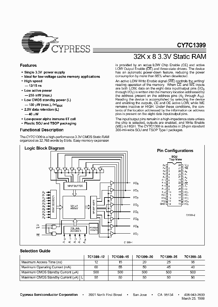 CY7C1399-12VI_2784122.PDF Datasheet