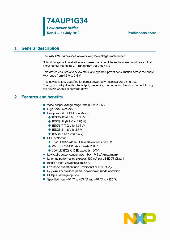 74AUP1G34GM_2785493.PDF Datasheet