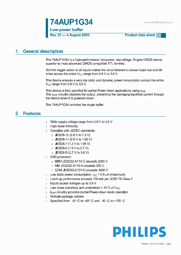 74AUP1G34_2785497.PDF Datasheet