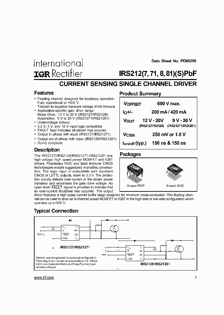 IRS21271SPBF_2786742.PDF Datasheet