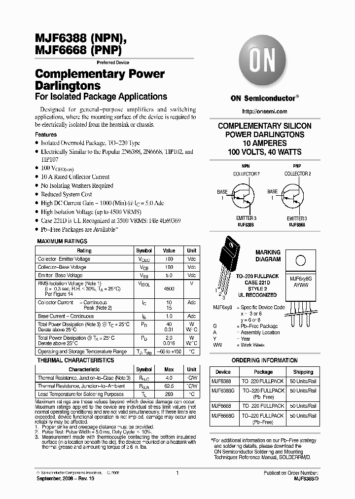MJF6388_2787163.PDF Datasheet