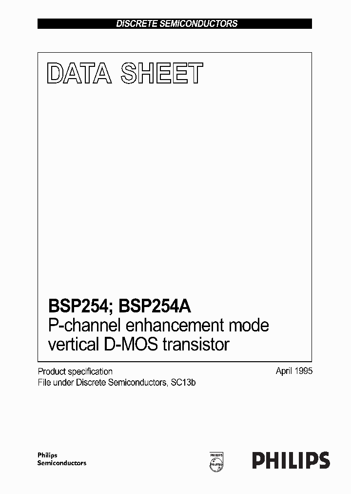 BSP254ARA_2787302.PDF Datasheet
