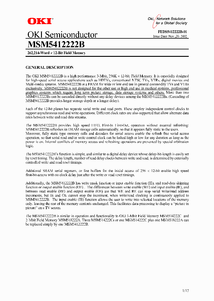 MSM5412222B-XXTS-K_2787732.PDF Datasheet